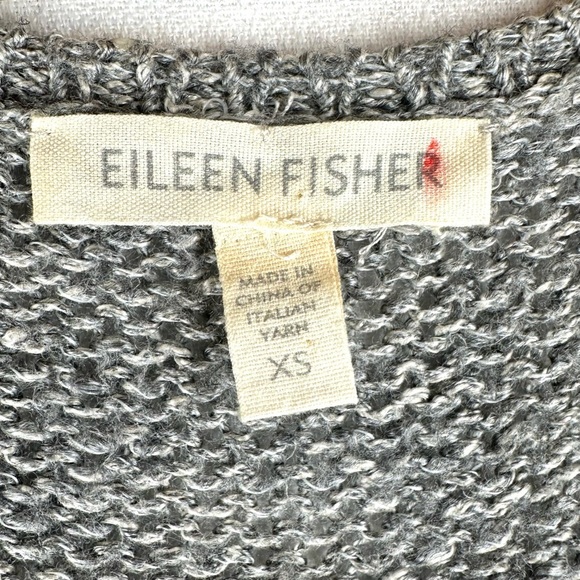 Eileen Fisher Metallic Sweater 3/4 Sleeve Office - Picture 4 of 8